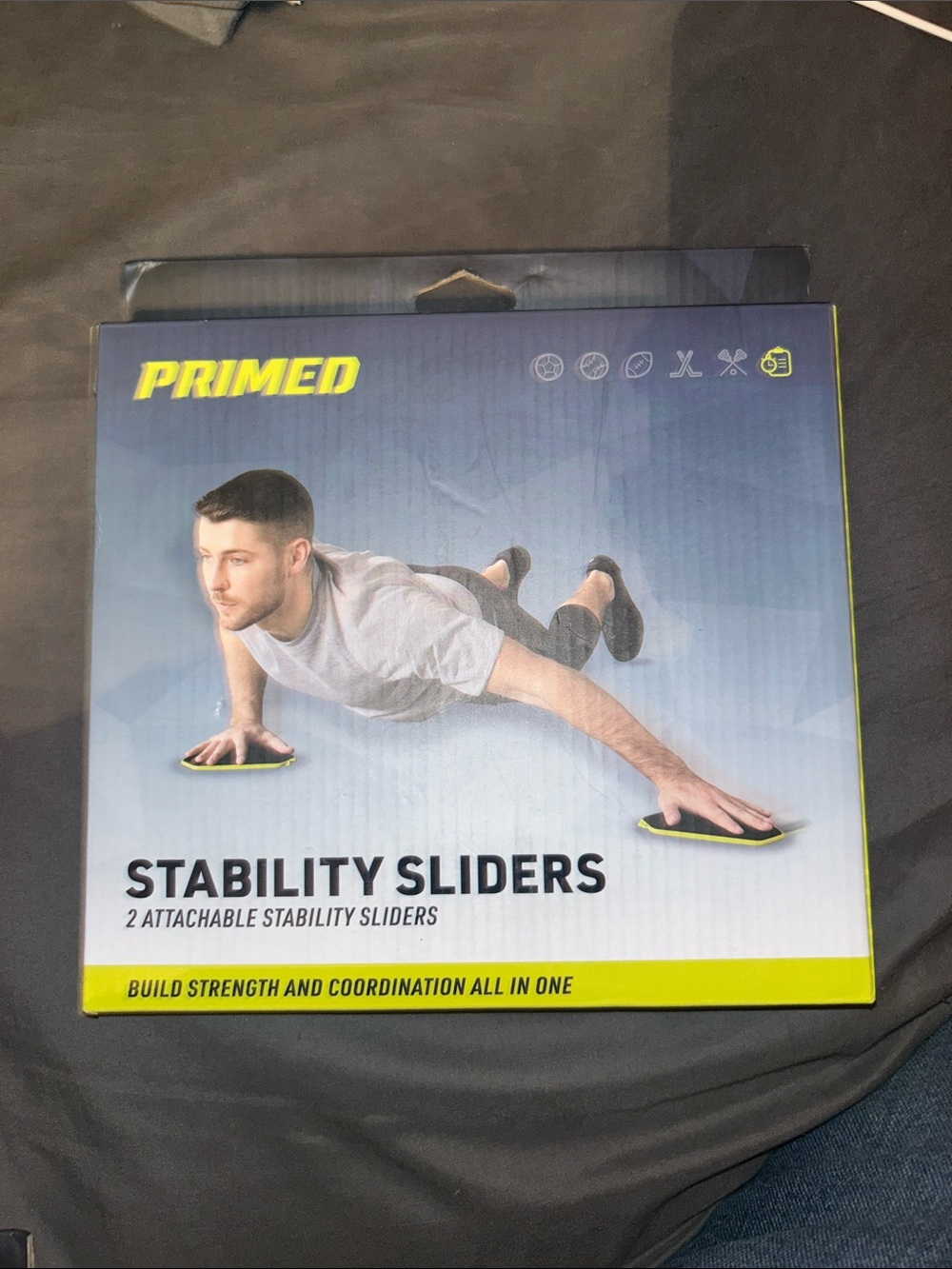 Stability Sliders - Black with Yellow Trim